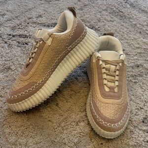 Corkys Sneakers in Tan and Cream